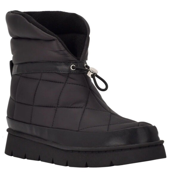 Marc Fisher Kamryn Black Quilted Slip-On Bootie Sz 7 New W/O Tag - Picture 1 of 8